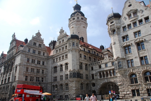  Leipzig : autour du Rathaus - Hôtel de ville (photos) 