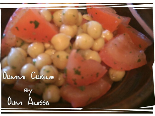 Salade fraicheur pois chiches et tomates