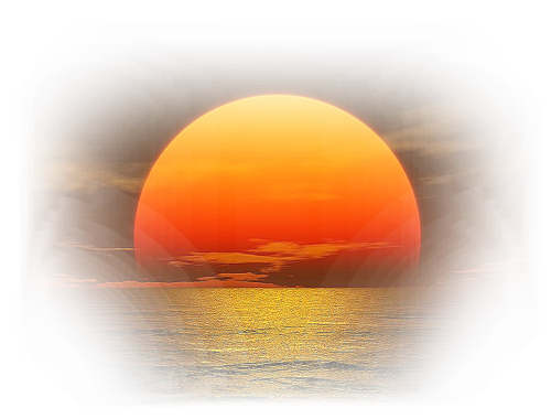 Paysage coucher de soleil / 6