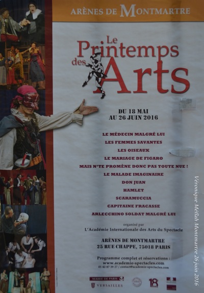  "Le Printemps des Arts" : 42 jours de Théâtre aux Arènes de Montmartre
