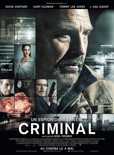 CRIMINAL (BANDE-ANNONCE VF et VOST) le 4 mai 2016 au cinéma ! Découvrez le film d'action avec COSTNER, OLDMAN, JONES, GADOT, REYNOLDS