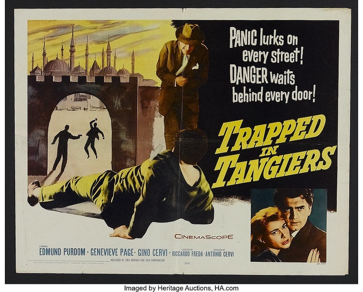 TRAPPED IN TANGIERS (GUET-APENS A TANGER - AGGUATO A TANGERI BOX OFFICE USA 1960