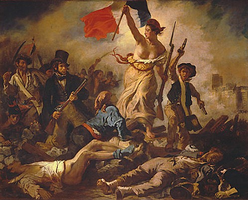 690) Eugène Delacroix - La liberté guidant le peuple