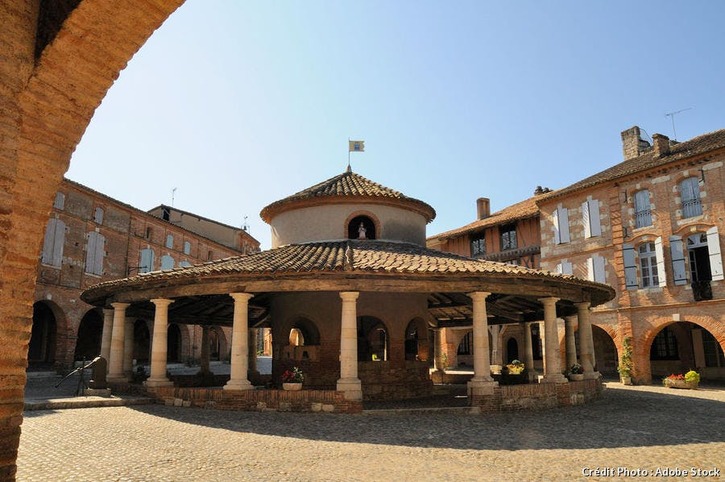 La halle aux grains d'Auvillar (Occitanie)