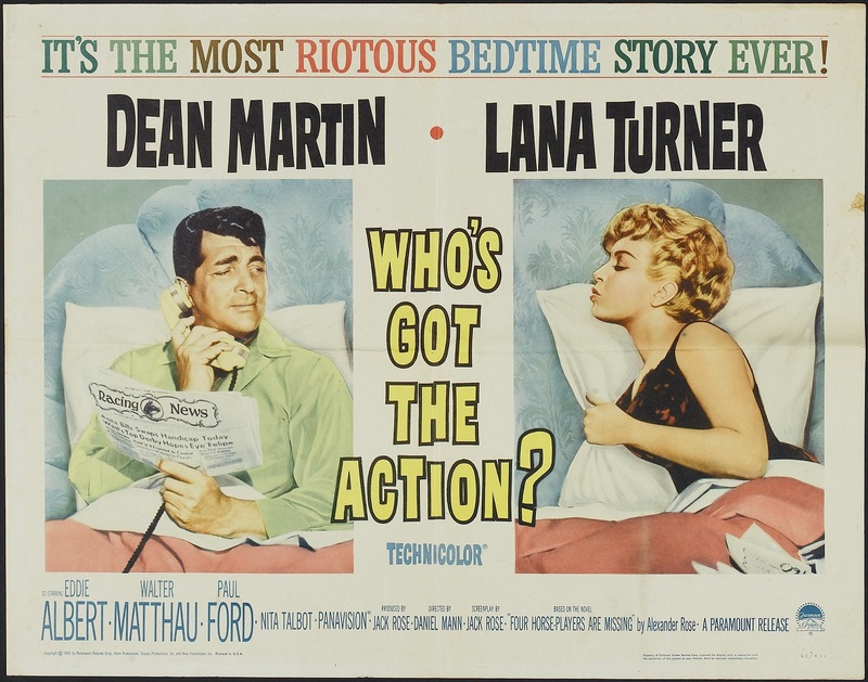 WHO'S GOT THE ACTION? BOX OFFICE USA 1962
