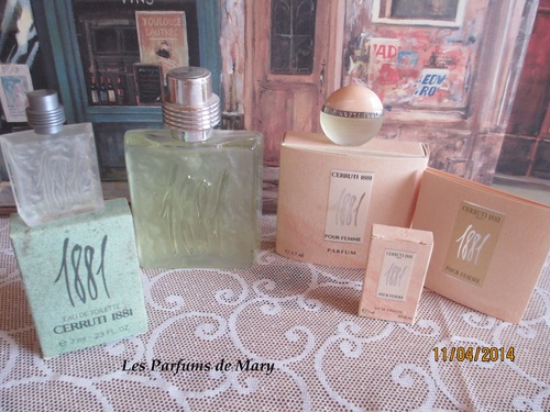 Parfums "CERRUTI 1881" Homme et Femme.......