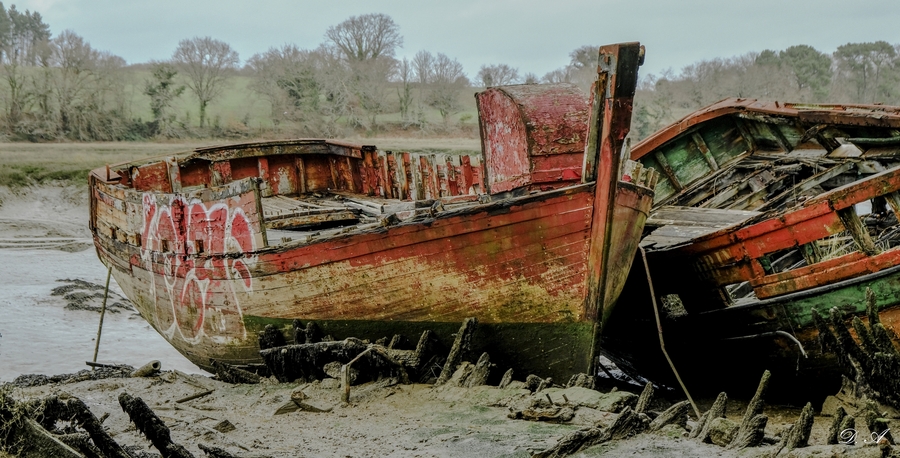 Là où finissent les bateaux : cimetière du Bono.