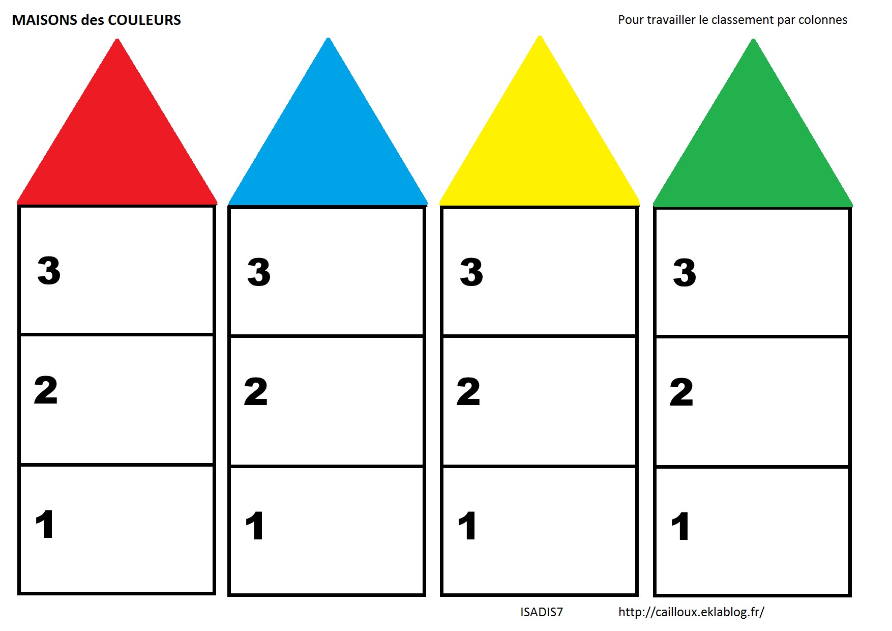 Atelier Géoplans - Pour 2 enfants - Formes, grandeurs, couleurs