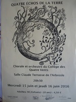 Préparation au concert musical du Collège des Quatre Vents