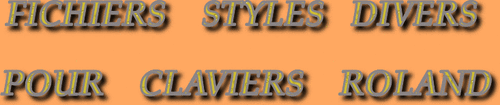 STYLES DIVERS CLAVIERS ROLAND SÉRIE22656