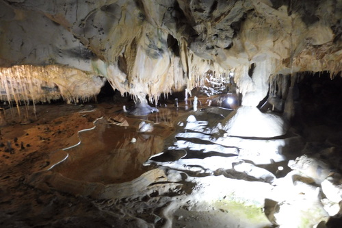 Visite des grottes de Thouzon (Vaucluse)