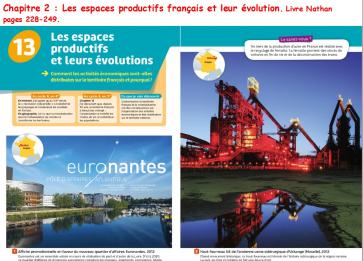 Les espaces productifs français et leur évolution.