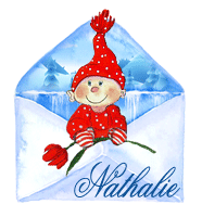 688 - Carte remerciement - cadeau- 689 Enveloppe lutin - Noël 