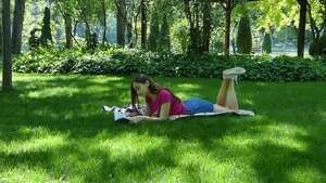 books park sunbathing tannnig