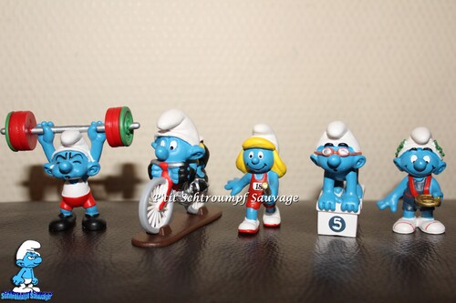 Série de figurines "Les Schtroumpfs Olympiques" - Spécial Jeux Olympiques 2012 SCHLEICH