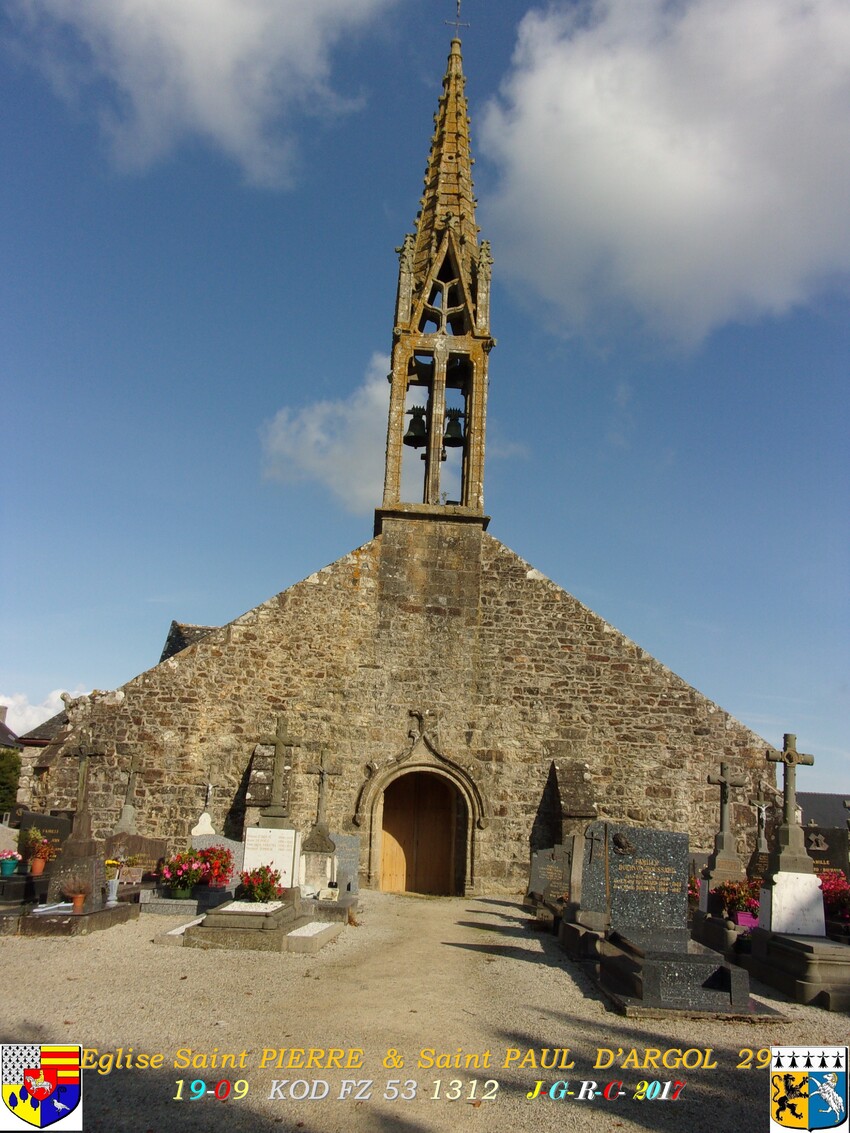 Eglise 1/2  St  PIERRE & St PAUL d'ARGOL  29     D   22/07/2017