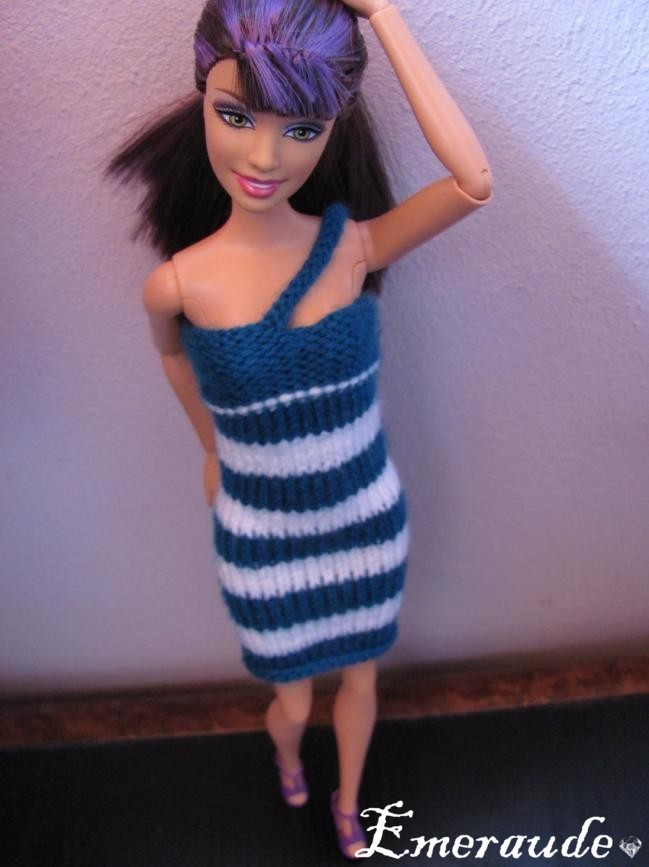 Tricot: Maillot de bain n°1 pour Barbie - Les passions d'Emeraude