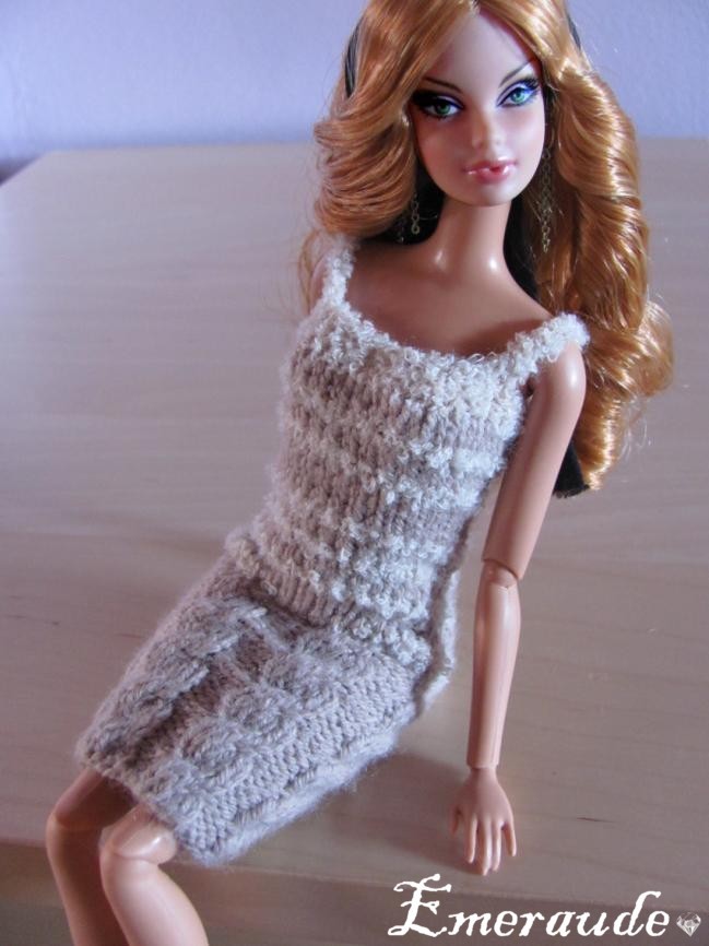 Tricot: Robe d'été n°9 pour Barbie - Les passions d'Emeraude