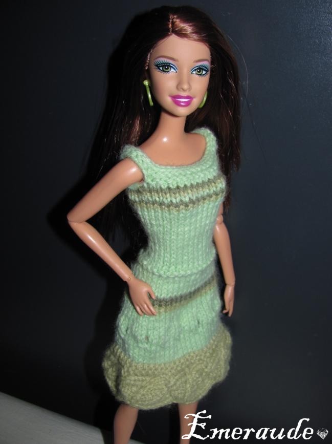 Tricot Barbie: Robe d'été n°12 par les copinautes (2)