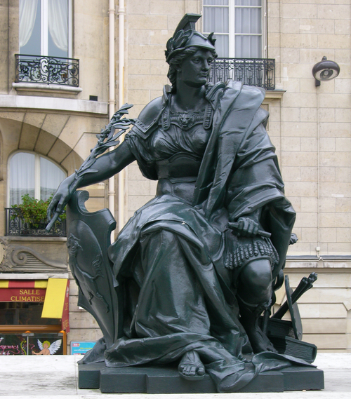 Statues de femmes dans l'espace public : les continents à Orsay