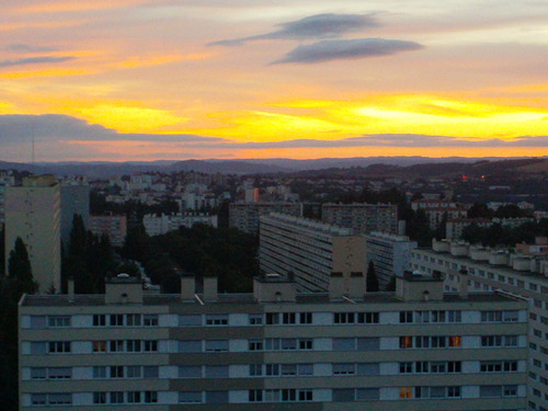 Saint Etienne vu du treiziéme étage 