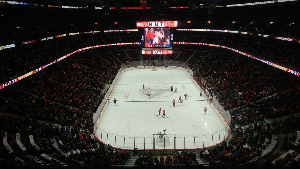 Hockey night in Ottawa: New York Islanders versus Ottawa Senators