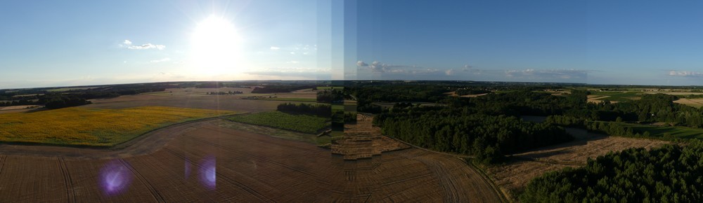 Vol en montgolfière : panoramiques...