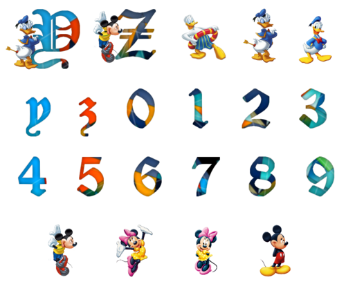 alphabet Disney