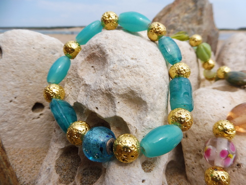 Bracelets en perles de verre