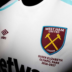 Maillot West ham pas cher Exterieur 2016 2017