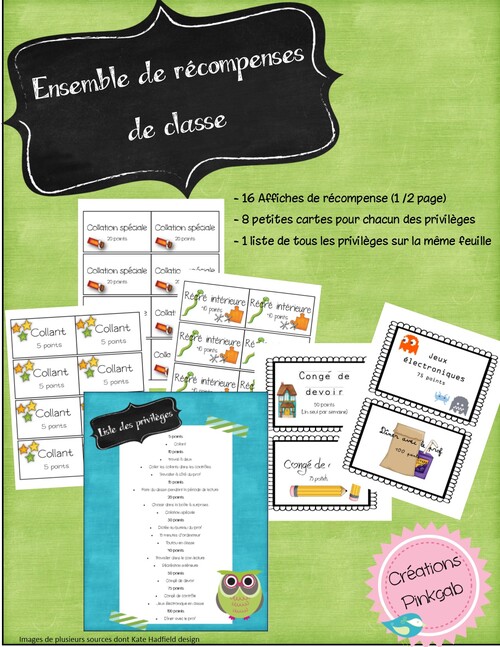 Récompenses de classe