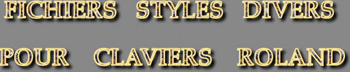 STYLES DIVERS CLAVIERS ROLAND SÉRIE 9572