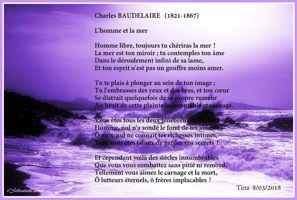 Charles BAUDELAIRE (1821-1867) L'homme et la mer -