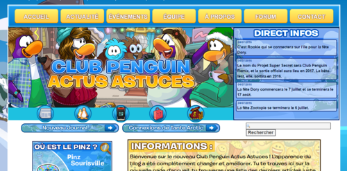 À propos de Club Penguin Actus Astuces