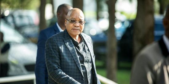 MUJAHID SAFODIEN/AFP Le président sud-africain Jacob Zuma, le 18 mars à Centurion, en Afrique du Sud.