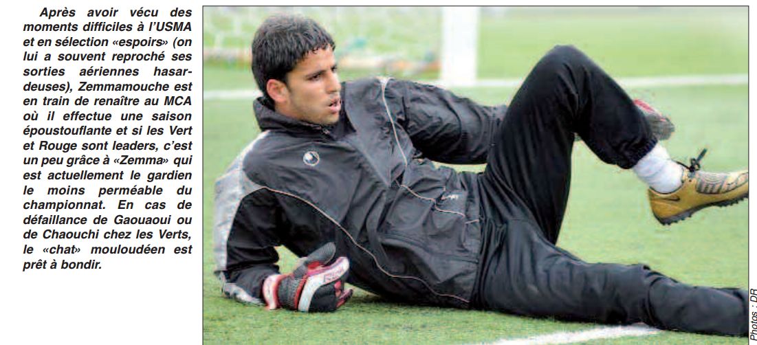 Zemmaouche renaît au Mouloudia