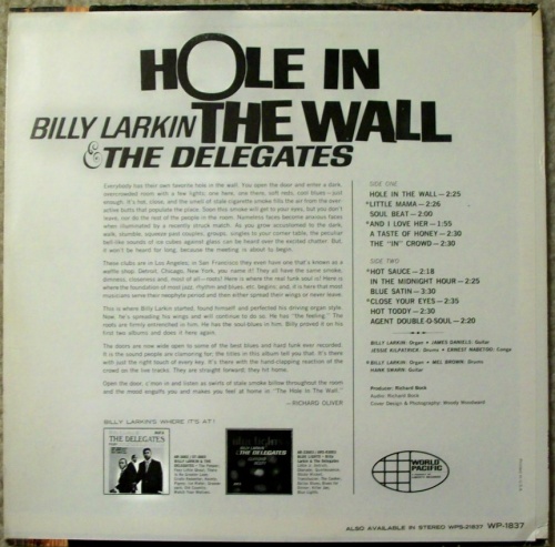 Billy Larkin & The Delegates : Discographie