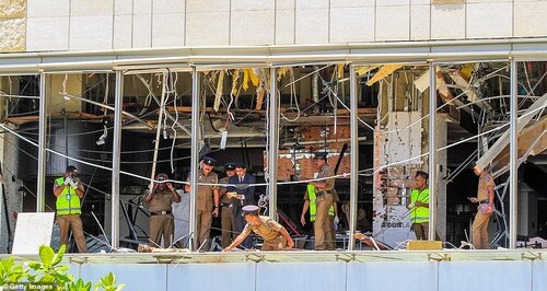 Le ministre d'Etat de la Défense, Ruwan Wijewardene, a déclaré que les enquêteurs avaient identifié les coupables des attaques "terroristes" (photo: Shangri La hotel, Colombo)