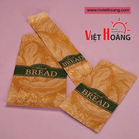 Mẫu túi giấy đựng bánh mì đẹp