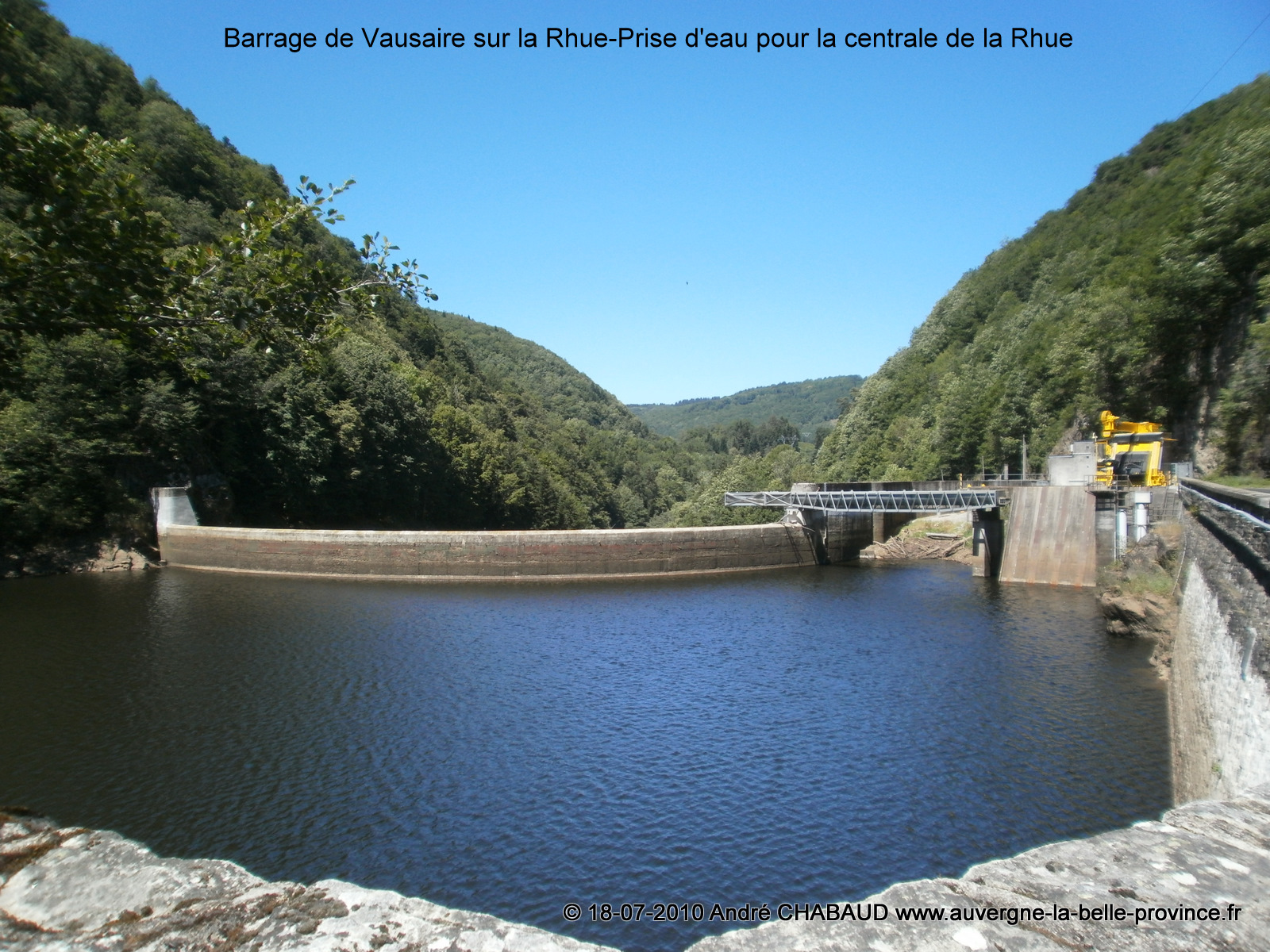 Barrage de Vaussaire sur la Rhue