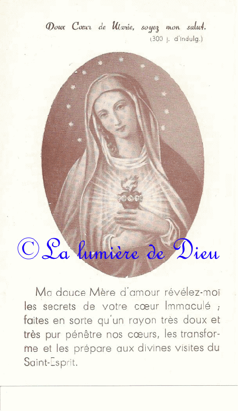 O Cœur immaculé de Marie