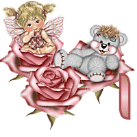 LETTRE ALPHABET - FEE NOUNOURS ROSE