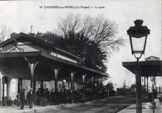 La gare en 1900