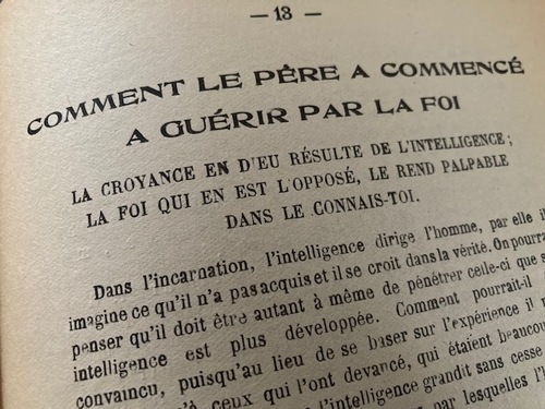 Comment le Père a commencé à guérir par la foi (Fascicule Antoine le Guérisseur)