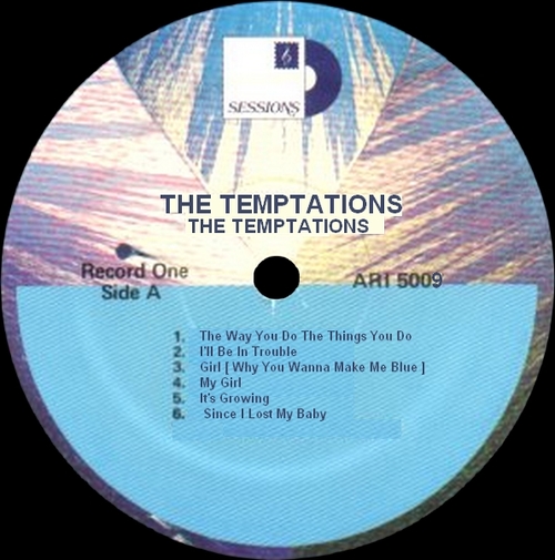 The Temptations : Album " The Temptations " Motown Sessions Records ARI 5009 [ US ]