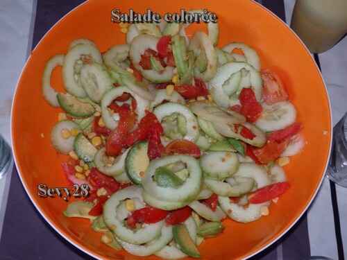 Salade colorée