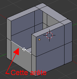 Sélectionner l'arête comme dans l'image
