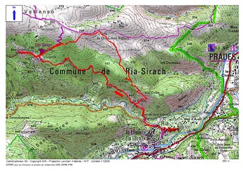Le Chemin des Orrys de Ria à Llugols et le Pi del Rei.