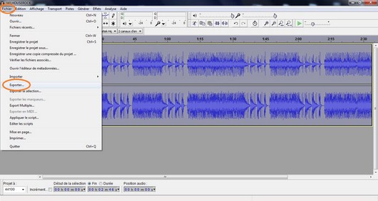 Utilisation du logiciel libre Audacity