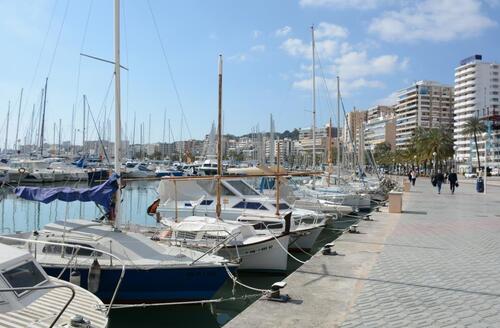 Trajet de la place d'Espagne au port de Palma de Majorque